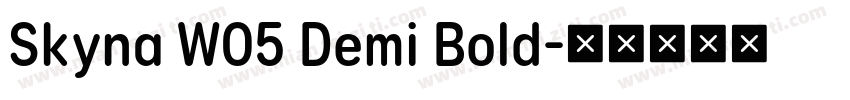 Skyna W05 Demi Bold字体转换